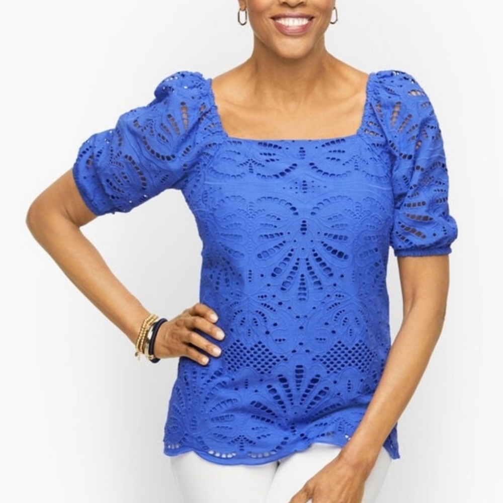Talbots Eyelet Blouse